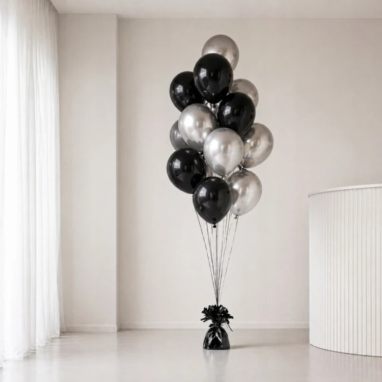 Ciężarek OBCIĄŻNIK Do Balonów CZARNY Na Balony Hel Komunia URODZINY 1SZT