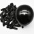 Balony Czarne Matowe MINI MAŁE 13cm Urodzinowe 50szt ZESTAW DO GIRLANDY