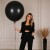 Balon MATOWY Kula GIGANT Olbrzym CZARNY Wesele URODZINOWE Urodziny 91cm XXL