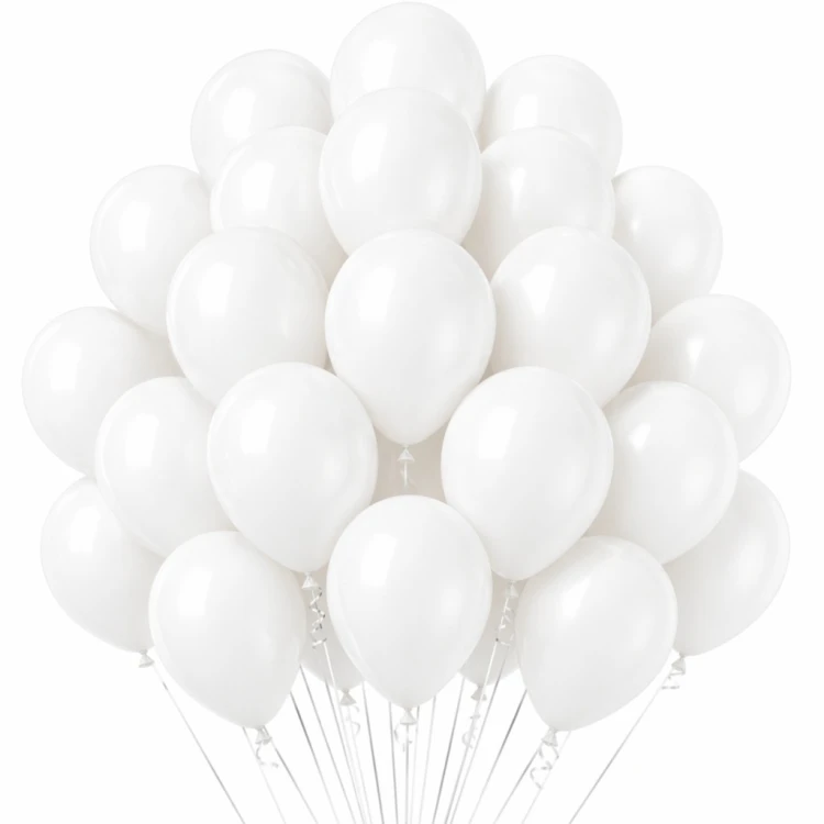 Balony BIAŁE Matowe MINI MAŁE 13cm WESELE i Ślub 50szt ZESTAW DO GIRLANDY