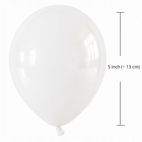 Balony BIAŁE Matowe MINI MAŁE 13cm WESELE i Ślub 50szt ZESTAW DO GIRLANDY