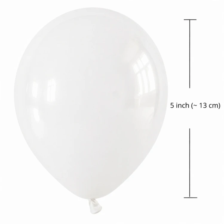 Balony BIAŁE Matowe MINI MAŁE 13cm WESELE i Ślub 50szt ZESTAW DO GIRLANDY