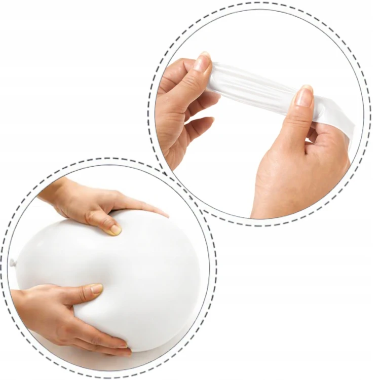 Balony BIAŁE Matowe MINI MAŁE 13cm WESELE i Ślub 50szt ZESTAW DO GIRLANDY