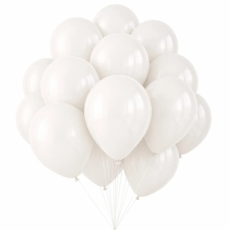Balony BIAŁE Matowe 45cm URODZINOWE Na ŚLUB I WESELE Duże Gigant 10szt XXL