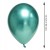 BALONY ZIELONE CHROMOWANE ZESTAW BALONÓW NA URODZINY 30cm GLOSSY 50 SZT