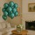 BALONY ZIELONE CHROMOWANE ZESTAW BALONÓW NA URODZINY 30cm GLOSSY 50 SZT