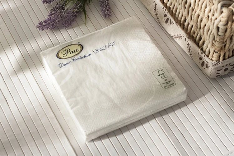 SERWETKI papierowe BIAŁE ozdobne eleganckie 20 sztuk 33 x 33 cm KOMUNIA