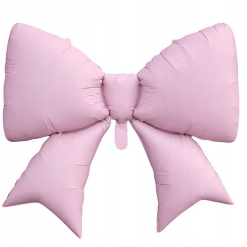 RÓŻOWA DUŻA Kokarda FOLIOWA kokardka 98CM BABY SHOWER dla Dziewczyny XXL