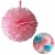 POMPONY PAPIEROWE DEKORACJE POMPON KULA NA BABY SHOWER URODZINY BIBUŁOWE X1