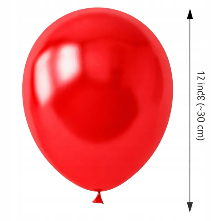 BALONY CZERWONE LATEKSOWE MATOWY WALENTYNKI LOVE WESELE BALONY 50 SZT 30 CM