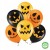 BALONY HALLOWEEN ZESTAW DEKORACYJNY NA IMPREZE DEKORACJE DUŻE 6 SZT DYNIA