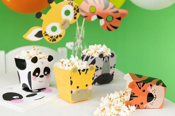 TOPPER NA TORT BABECZKI ZWIERZĄTKA ZOO SAFARI TOPER URODZINY OZDOBA 8 SZT.