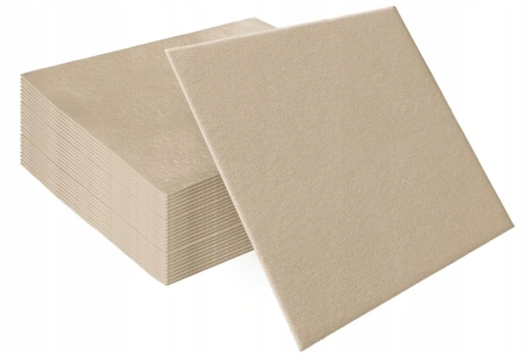 SERWETKI flizelinowe PAW 40x40 BEŻOWE BEIGE 50 szt. WESELE Ślub