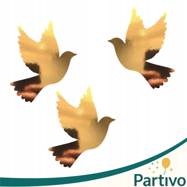 Baner Chrzest Święty Napis ZŁOTY IMIĘ Girlanda ZŁOTA dekoracja na Chrzciny