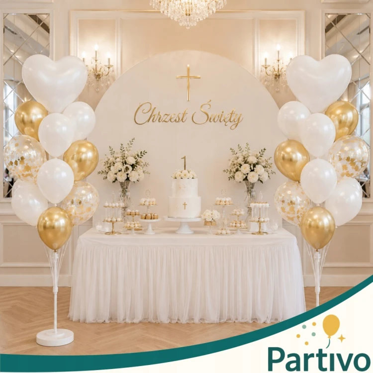 Stojak Na Balony Duży 160 CM Urodziny Ślub i Wesele Chrzciny Stelaż XXL