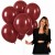 Balony BORDOWE WINE RED Matowe 45cm URODZINOWE Duże Gigant 10 Szt XXL