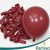 Balony BORDOWE WINE RED Matowe MINI MAŁE 13cm 50szt ZESTAW DO GIRLANDY