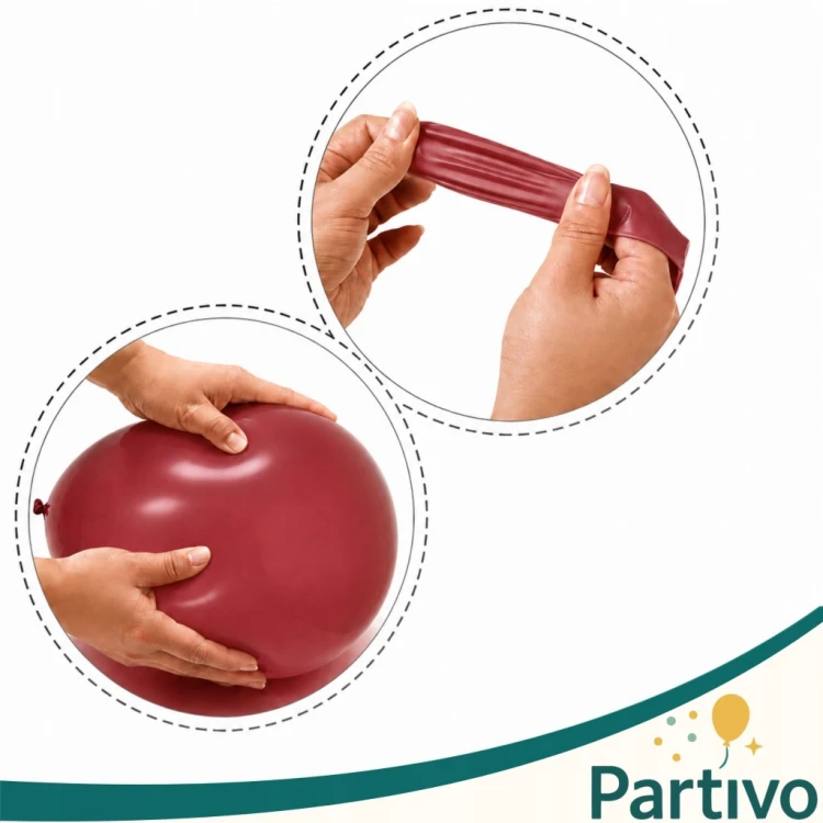 Balony BORDOWE WINE RED Matowe MINI MAŁE 13cm 50szt ZESTAW DO GIRLANDY