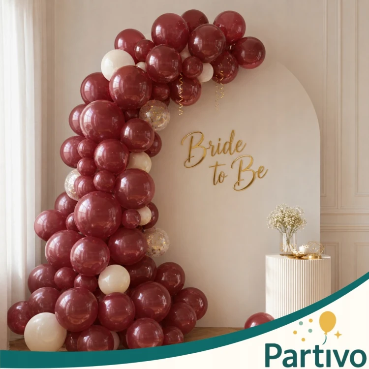 Balony BORDOWE Ciemny Czerwony Matowe Duże 30cm Urodzinowe Dekoracje 50szt