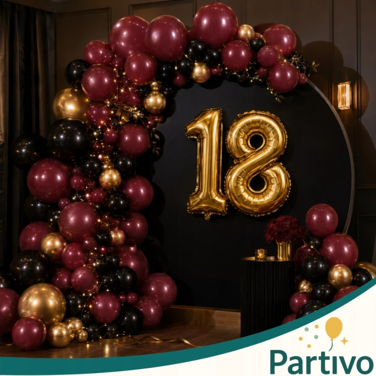Balony BORDOWE Ciemny Czerwony Matowe Duże 30cm Urodzinowe Dekoracje 50szt