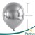 Balony SREBRNE Chrom MINI MAŁE 13cm WESELE i Ślub 50szt ZESTAW DO GIRLANDY
