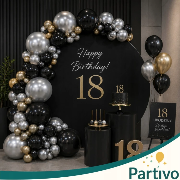 Balony SREBRNE Chrom MINI MAŁE 13cm WESELE i Ślub 50szt ZESTAW DO GIRLANDY