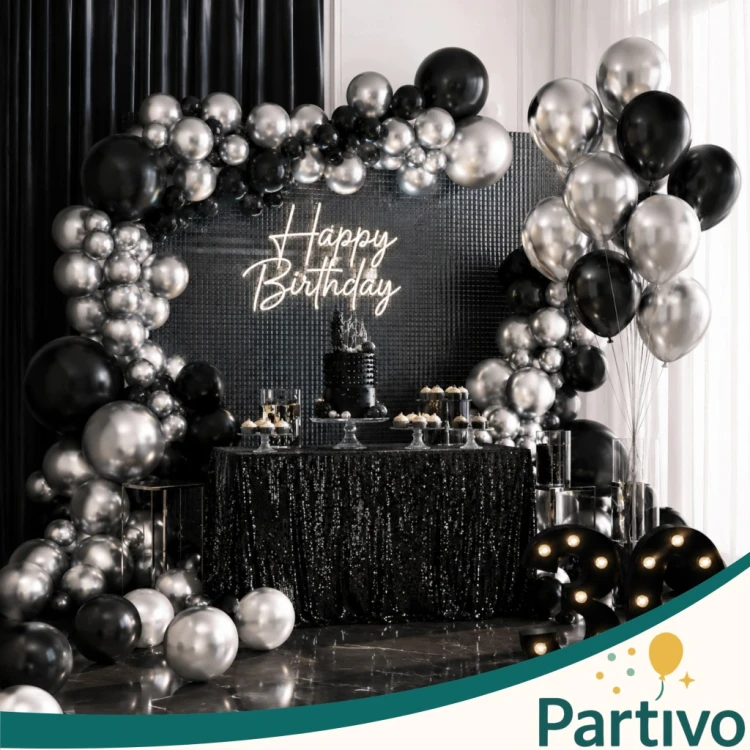Balony SREBRNE metaliczne chrom 26cm 50szt na wesele ślub urodziny 10 cali