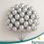 Balony SREBRNE metaliczne chrom 26cm 50szt na wesele ślub urodziny 10 cali