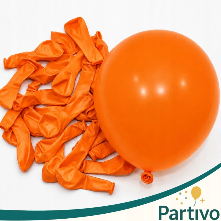 Balony POMARAŃCZOWE Matowe 45cm URODZINOWE Na Urodziny Duże Gigant 10Szt XL