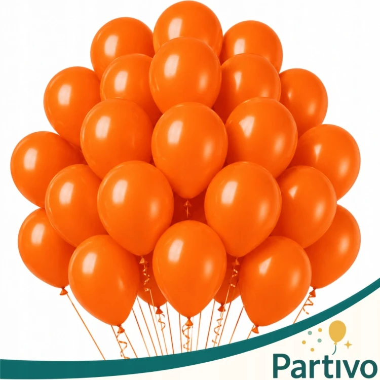 Balony POMARAŃCZOWE Matowe MINI MAŁE 13cm 50szt Urodziny ZESTAW DO GIRLANDY