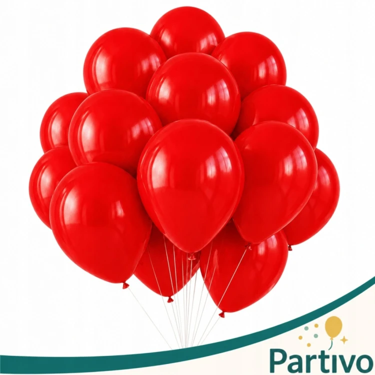 Balony CZERWONE Matowe 45cm URODZINOWE Na Urodziny Duże Gigant 10 Szt XXL