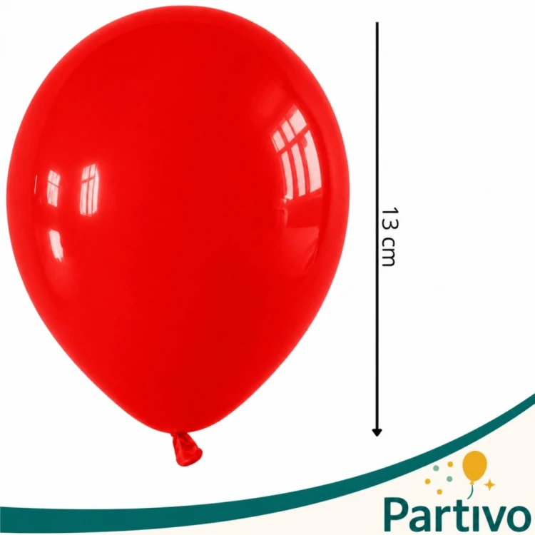 Balony CZERWONE Matowe MINI MAŁE 13cm 50szt Urodzinowe ZESTAW DO GIRLANDY