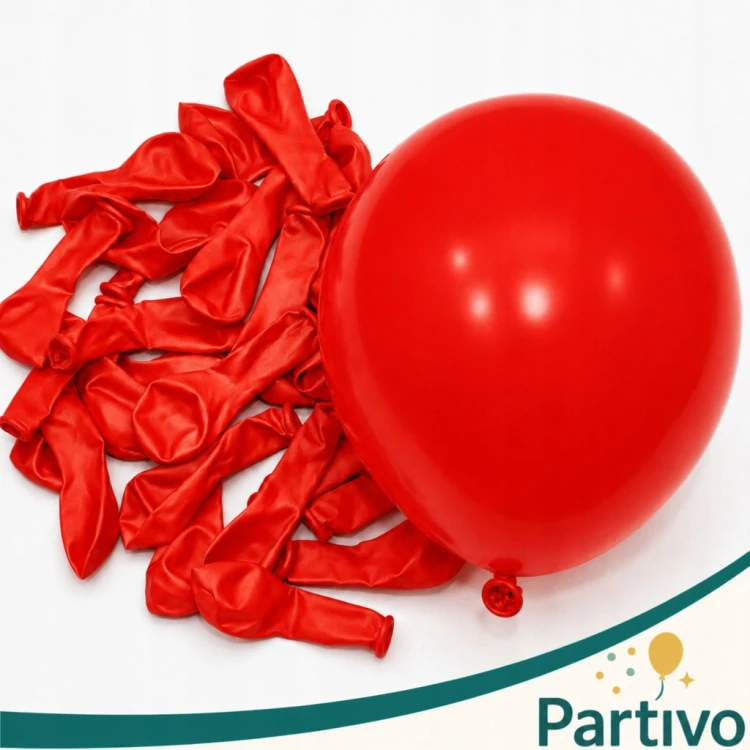 Balony CZERWONE Matowe MINI MAŁE 13cm 50szt Urodzinowe ZESTAW DO GIRLANDY