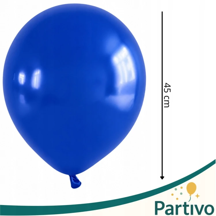 Balony GRANATOWE Matowe 45cm URODZINOWE Na Urodziny Duże Gigant 10 Szt XXL