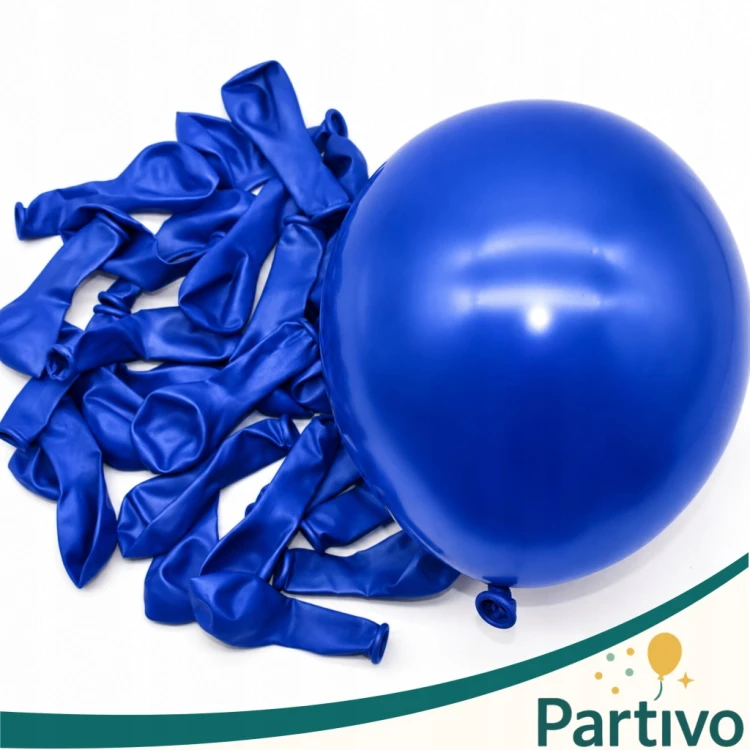 Balony GRANATOWE Matowe 45cm URODZINOWE Na Urodziny Duże Gigant 10 Szt XXL