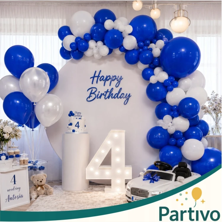 Balony GRANATOWE Matowe 45cm URODZINOWE Na Urodziny Duże Gigant 10 Szt XXL