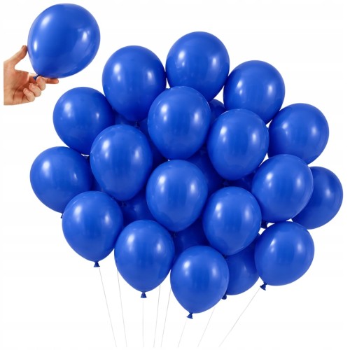 Balony Granatowe Matowe MINI MAŁE 13cm Navy Blue 50szt ZESTAW DO GIRLANDY