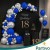 Balony Granatowe Matowe MINI MAŁE 13cm Navy Blue 50szt ZESTAW DO GIRLANDY