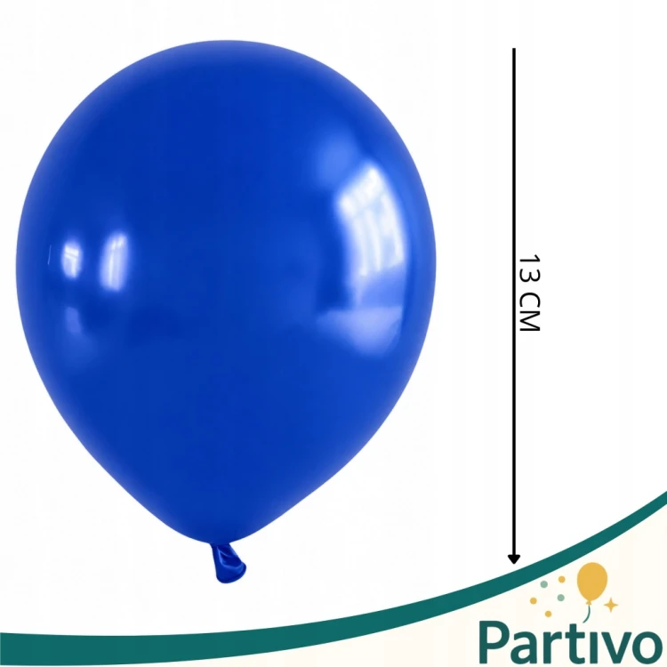 Balony Granatowe Matowe MINI MAŁE 13cm Navy Blue 50szt ZESTAW DO GIRLANDY
