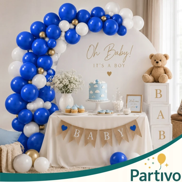 Balony Granatowe Matowe MINI MAŁE 13cm Navy Blue 50szt ZESTAW DO GIRLANDY