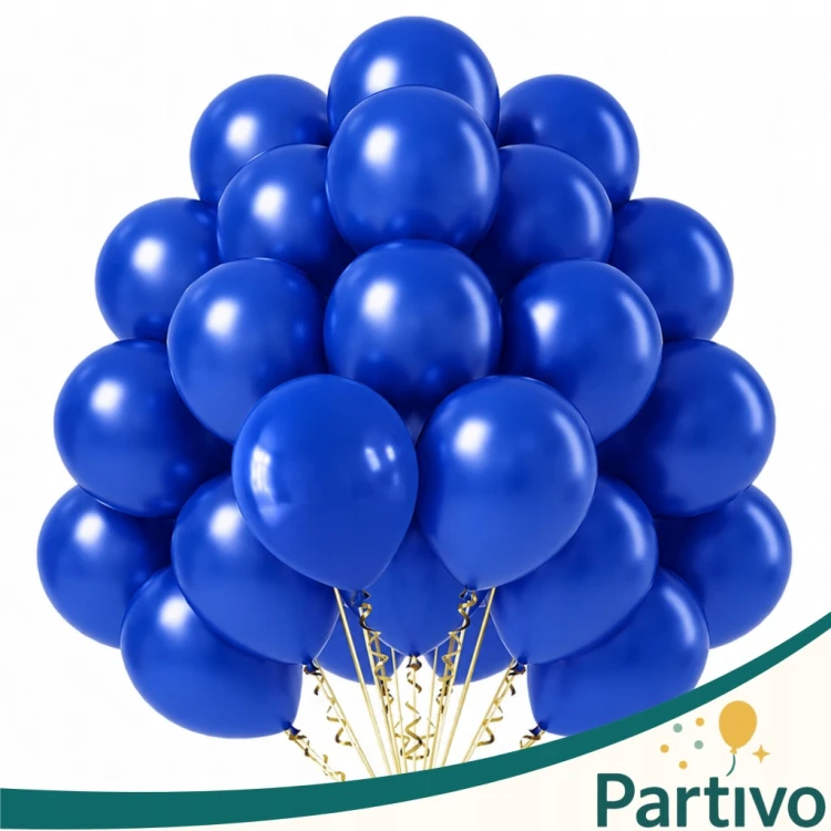 Balony Granatowe Matowe MINI MAŁE 13cm Navy Blue 50szt ZESTAW DO GIRLANDY