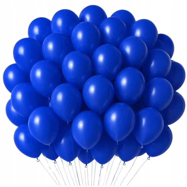 Balony Granatowe Ciemno Niebieskie Matowe Duże 30cm Ciemny Royal Blue 50szt