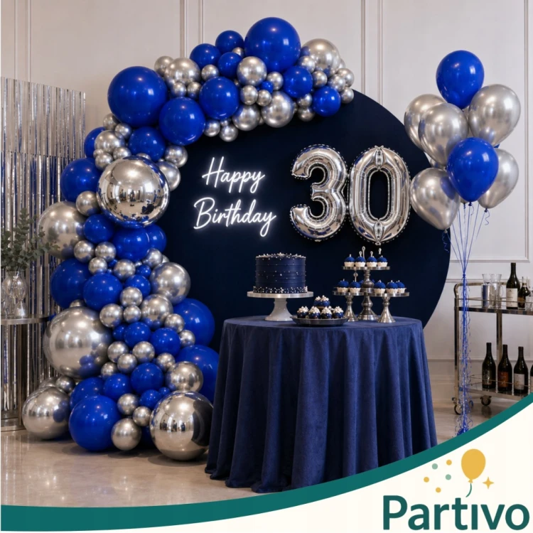 Balony Granatowe Ciemno Niebieskie Matowe Duże 30cm Ciemny Royal Blue 50szt