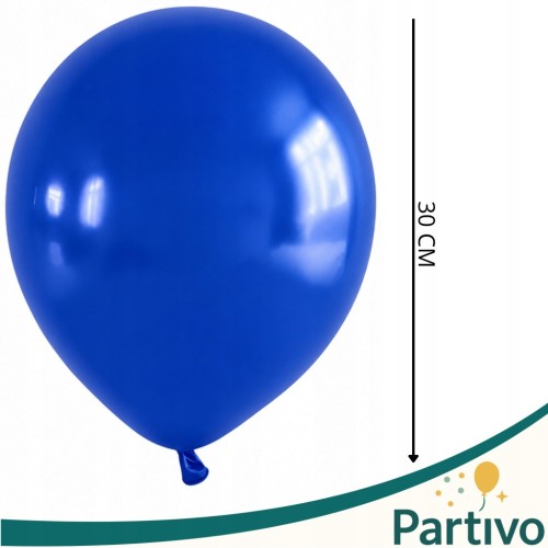 Balony Granatowe Ciemno Niebieskie Matowe Duże 30cm Ciemny Royal Blue 50szt