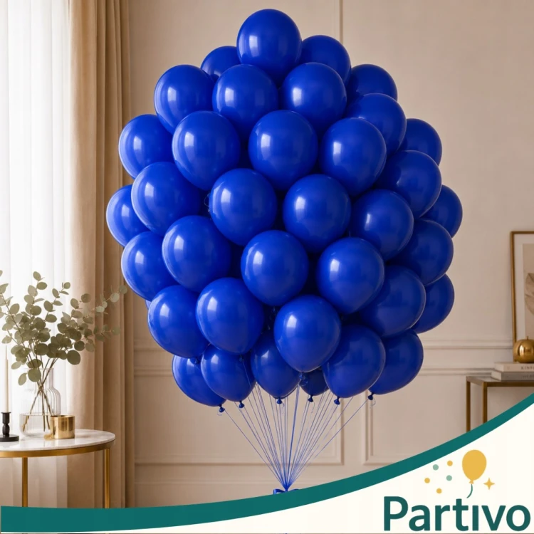 Balony Granatowe Ciemno Niebieskie Matowe Duże 30cm Ciemny Royal Blue 50szt