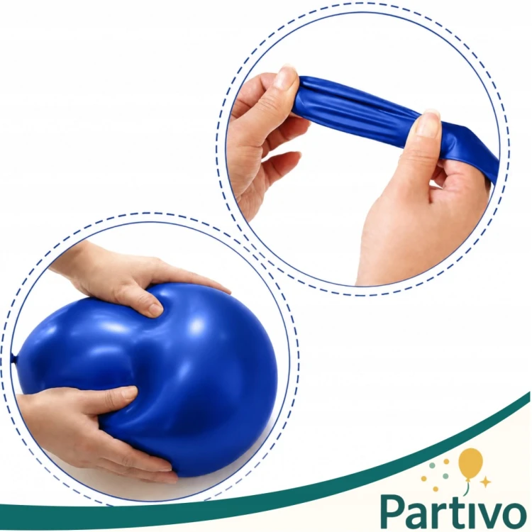 Balony Granatowe Ciemno Niebieskie Matowe Duże 30cm Ciemny Royal Blue 50szt