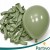 Balony Eukaliptus Matowe Zielone Duże 30cm Chrzest Boho Ślub Wesele 50szt