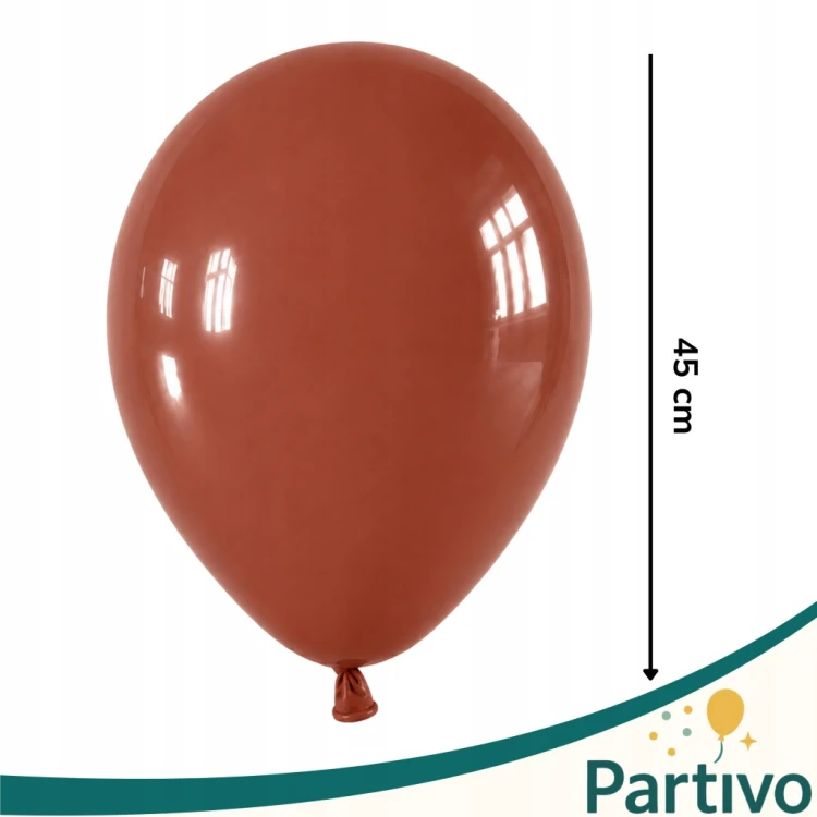 Balony KAWOWE Matowe 45cm URODZINOWE Na Urodziny Duże Gigant 10 Sztuk XXL