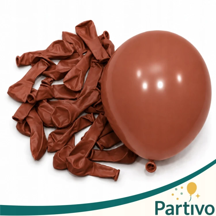 Balony KAWOWE Matowe 45cm URODZINOWE Na Urodziny Duże Gigant 10 Sztuk XXL