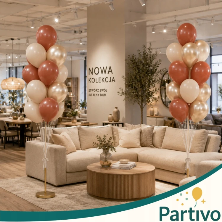 Balony Kawowe Matowe MINI MAŁE 13cm WESELE Urodzinowe 50szt DO GIRLANDY